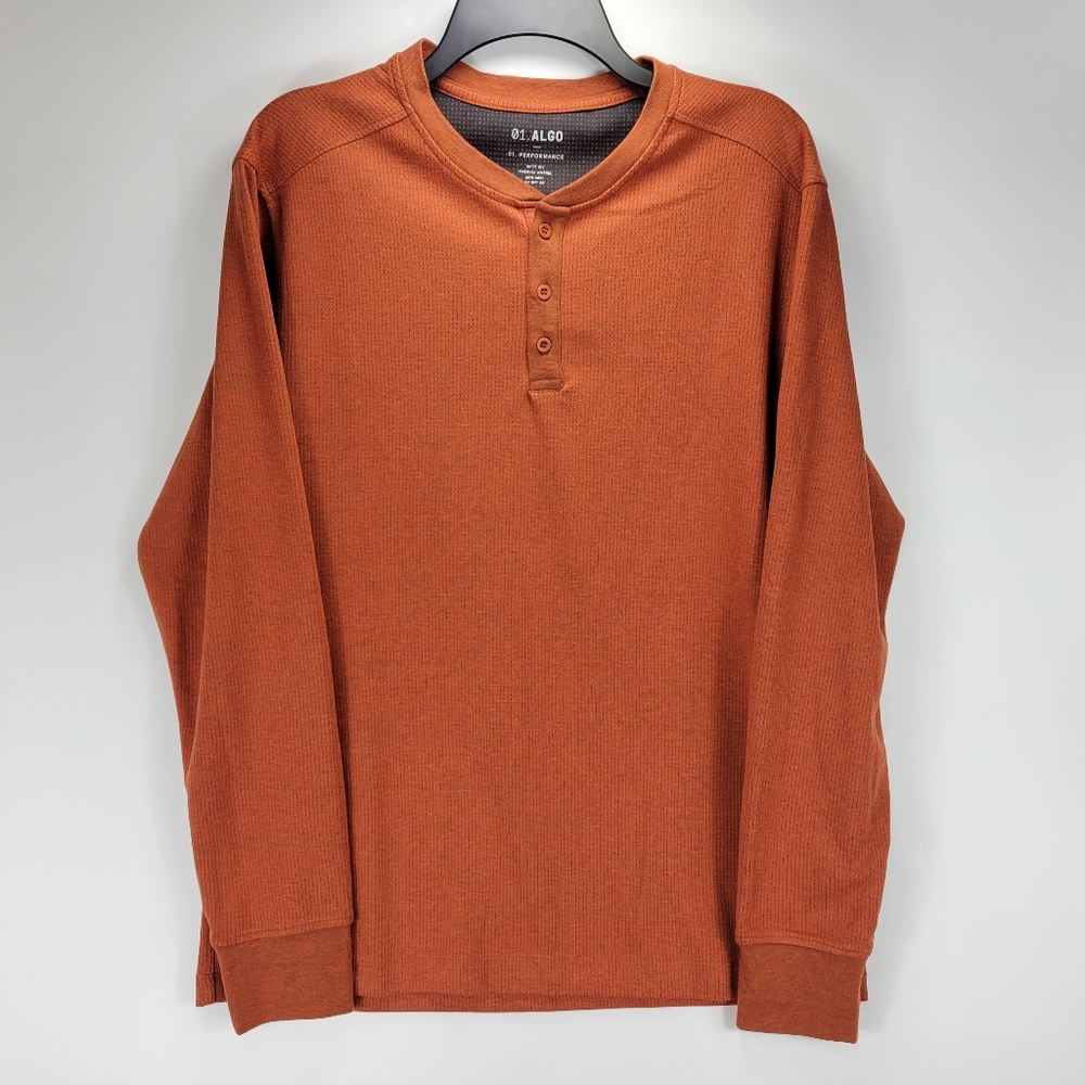 01.Algo Performance Long Sleeve Shirt Quick Dry Wick Anti Odor UV Mens Large L